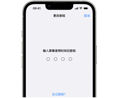 营山iPhone屏幕维修分享iPhone屏幕使用时间密码忘记了怎么办 