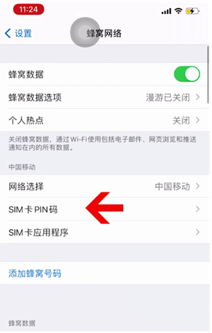 营山苹果14维修网分享如何给iPhone14的SIM卡设置密码 