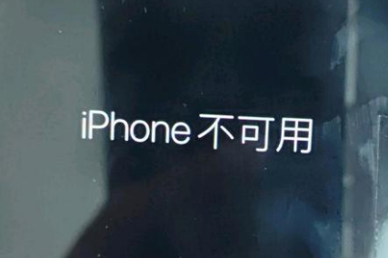 营山苹果服务网点分享锁屏界面显示“iPhone 不可用”如何解决 