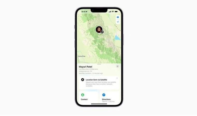 营山苹果14维修分享iPhone14系列中 FindMy功能通过卫星分享位置方法教程 